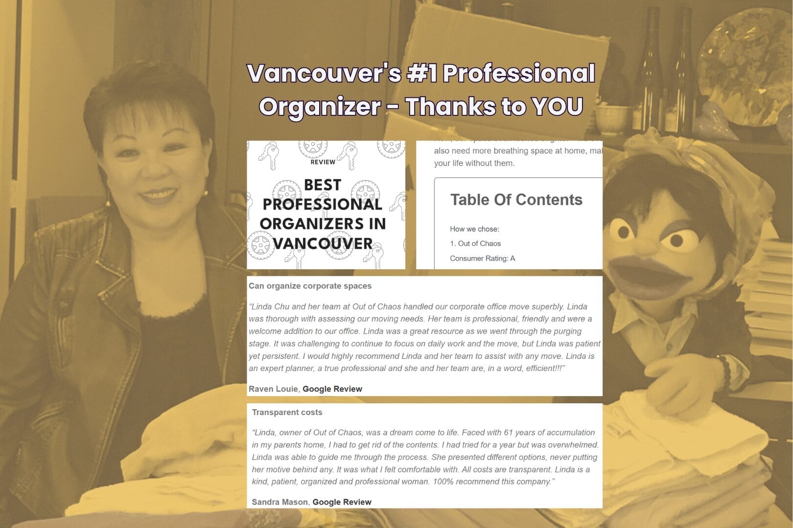 Out of Chaos Ranked #1 Professional Organizer in Vancouver