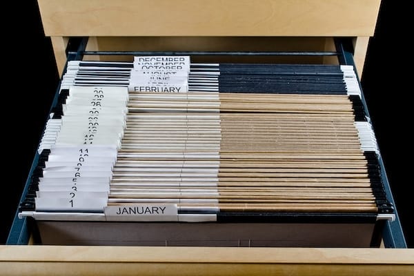 File Cabinet And 43 Folders