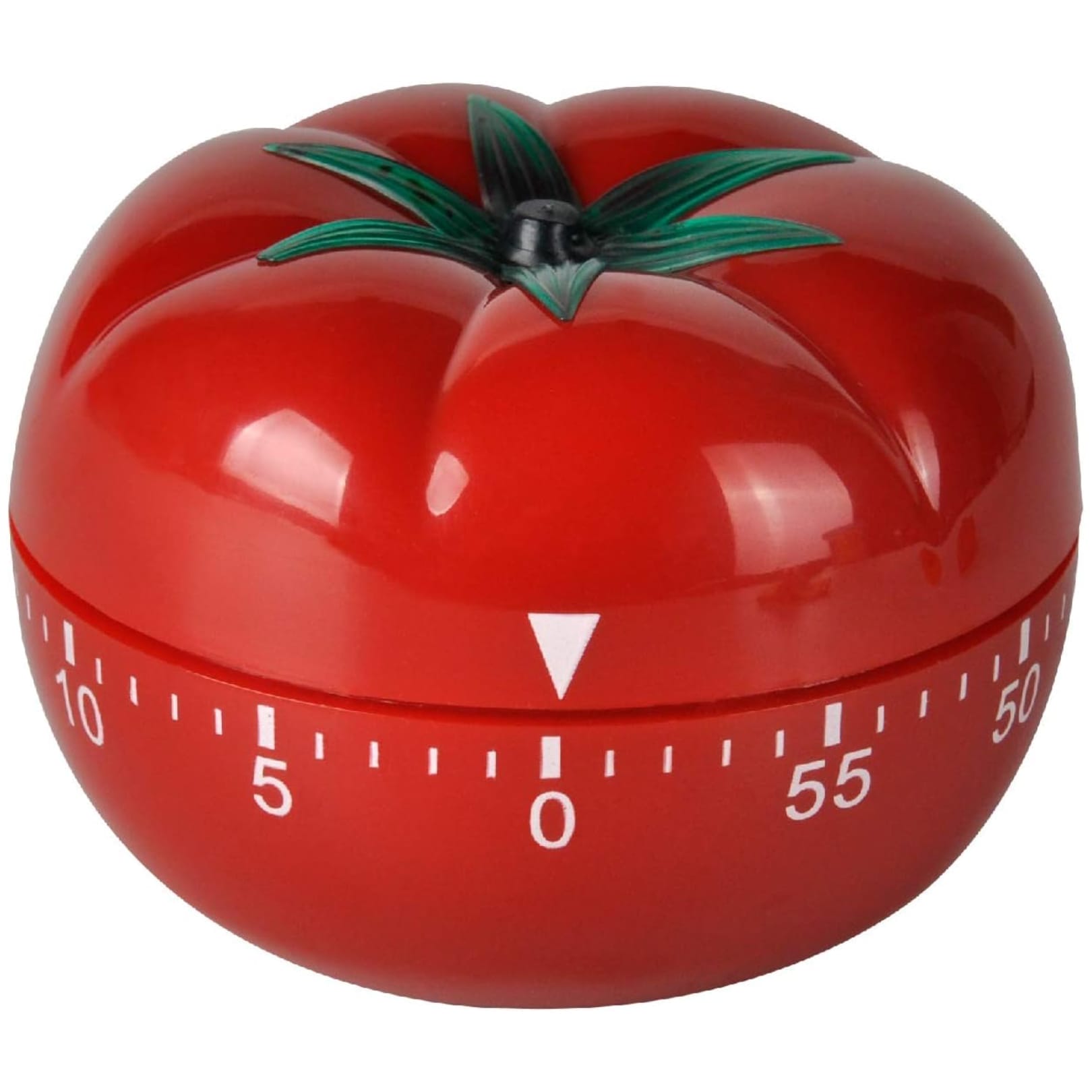 a kitchen timer shaped like a tomato