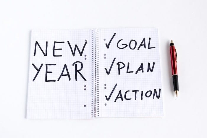 New Year Goal Plan Action Paper 700